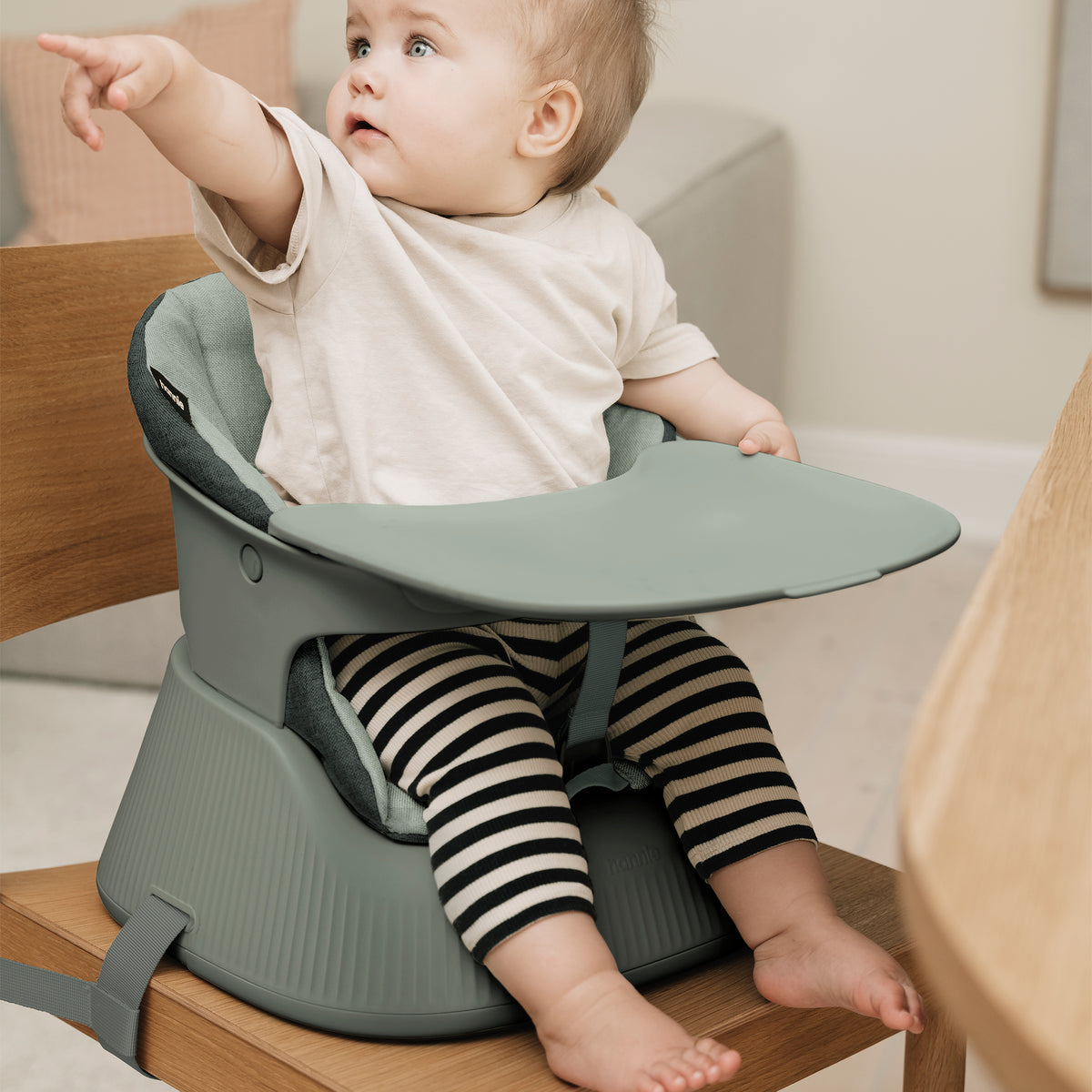 Hannie - The Portable High Chair - Sage Green